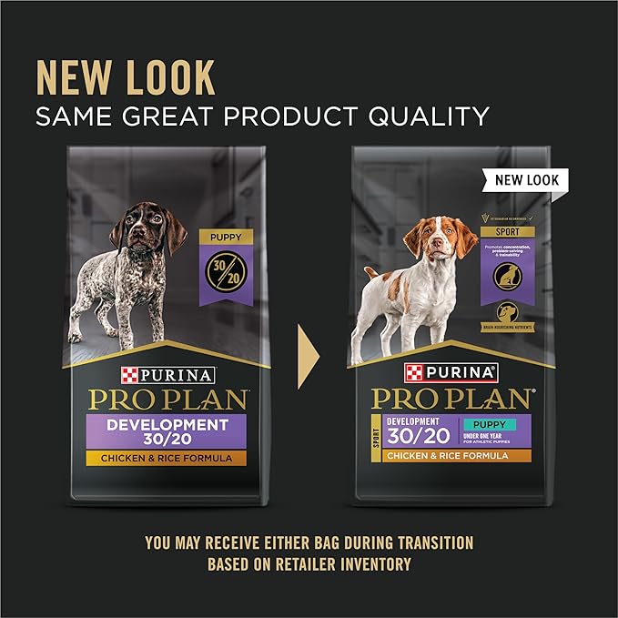 Purina Pro Plan Puppy Sport Development 30/20 Chicken and Rice High Protein Puppy Food - 24 lb. Bag