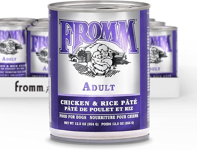 Fromm Classic Adult Chicken & Rice Pate Dog Food - Premium Wet Dog Food - Chicken Recipe - Case of 12 Cans