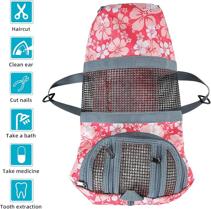 Cinf Cat Nail Clipping Cleaning Grooming Restraint Bag No Scratching Biting for Bathing Nail Trimming Injecting Examining