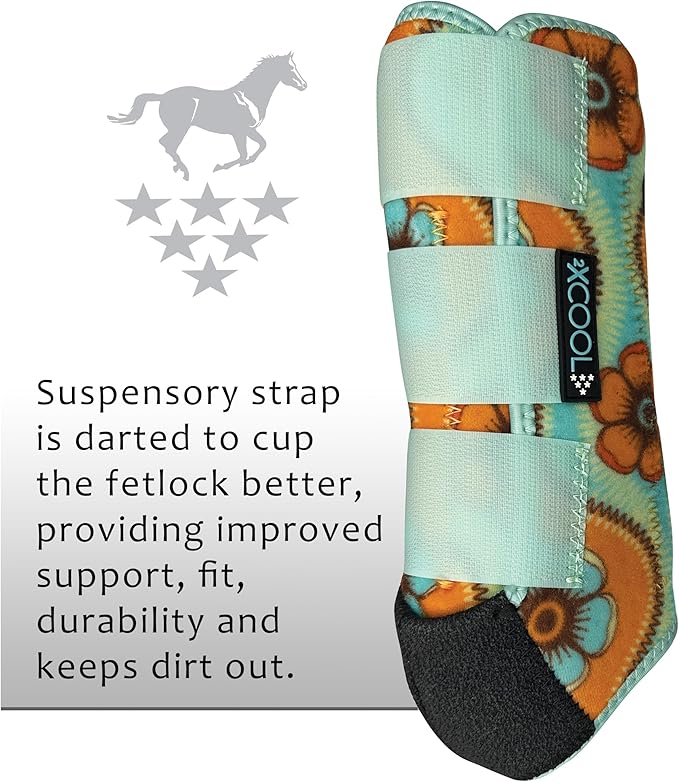 Professional's Choice 2XCOOL Sports Medicine Horse Boots | Protective & Breathable Design for Ultimate Comfort & Durability in Active Horses | Value 4 Pack | Small, Medium, Large