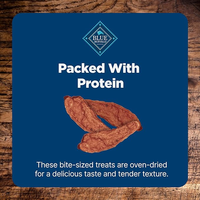 Blue Buffalo Nudges Jerky Bites Dog Treats, Made in the USA with Natural Ingredients, Bite-Sized Pieces, Chicken, 5-oz. Bag