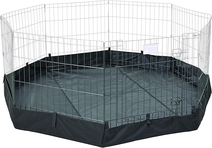 MidWest Homes For Pets Octagon Exercise Pen Fabric Mesh Bottom