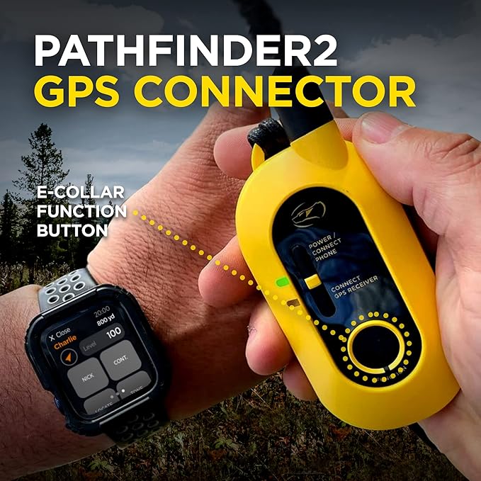 Dogtra Pathfinder 2 GPS Dog Tracker e Collar LED Light No Monthly fees Free App Waterproof Smartwatch Control Satellite Based Real Time Tracking Long Range Multiple Dogs Smartphone Required