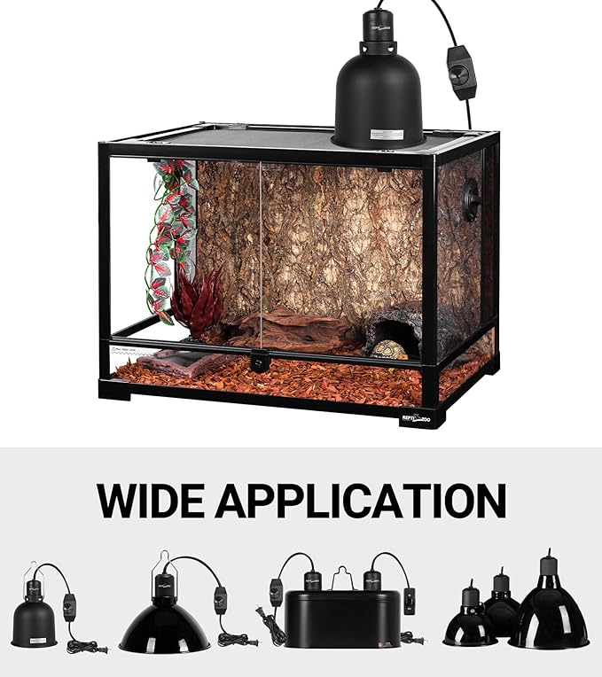 REPTI ZOO 2Pack Ceramic Heat Emitter 60W Reptile Heat Lamp Night Heat Lamp Bulbs Reptile terrarium heat lamp Tank heat bulb for Turtle Bearded Dragon Gecko Lizard Snake Chicken E26