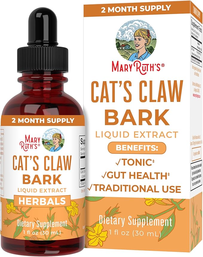 MaryRuth Organics Cat's Claw Drops | Digestive Health | Immune Support | Joint Health | Vegetable Glycerin | Vegan | Non-GMO | Gluten Free | 1 Fl Oz