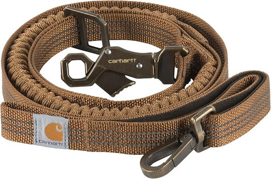 Carhartt Shock Absorbing Dog Leash Carhartt Brown/Brushed Brass