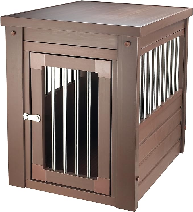 New Age Pet ecoFLEX Pet Crate/End Table, Medium, Russet