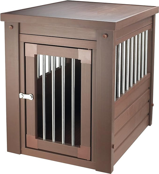 New Age Pet ecoFLEX Pet Crate/End Table, Medium, Russet