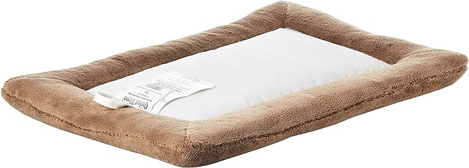MidWest Homes for Pets Deluxe Micro Terry Bed, Taupe, 18-Inch