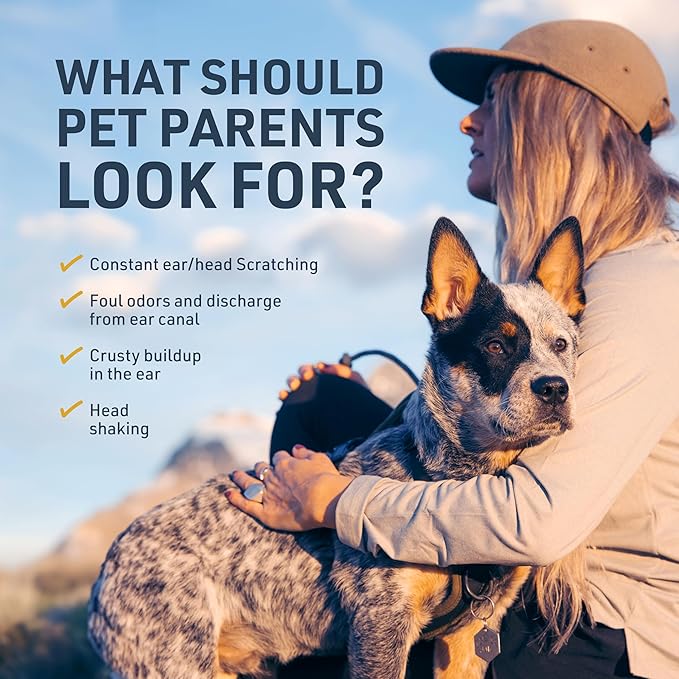 Veterinary Formula Clinical Care Ear Therapy, 8 oz. – Cat and Dog Ear Cleaner – Helps Soothe Itchiness and Clean The Ear Canal of Debris and Buildup