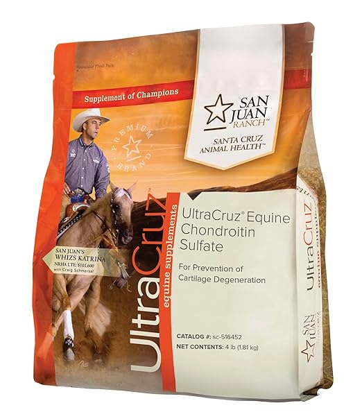 UltraCruz Equine Chondroitin Sulfate Joint Supplement for Horses, 4 lb, Pellet (32 Day Supply)