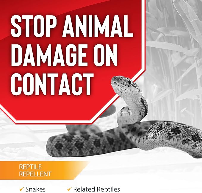 Reptile Stopper, Granular Animal Repellent, All Natural, Effective All Year Round, Safe for People and Pets, No Harsh Chemicals, Ready to Use, Snake & Reptile Repellent - 12 lb. Bulk