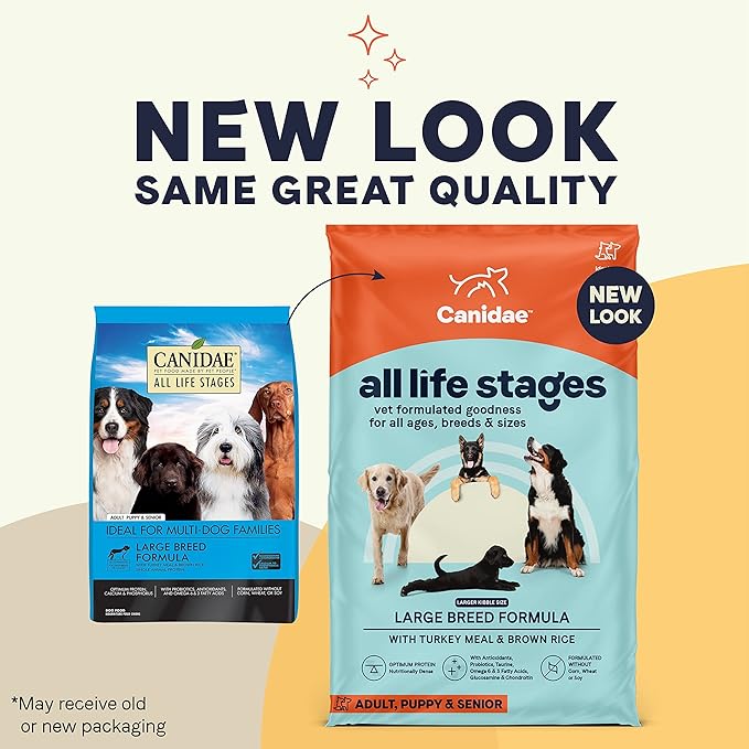 CANIDAE? All Life Stages Large Breed Formula with Turkey Meal & Brown Rice Dog Dry 27 lb.