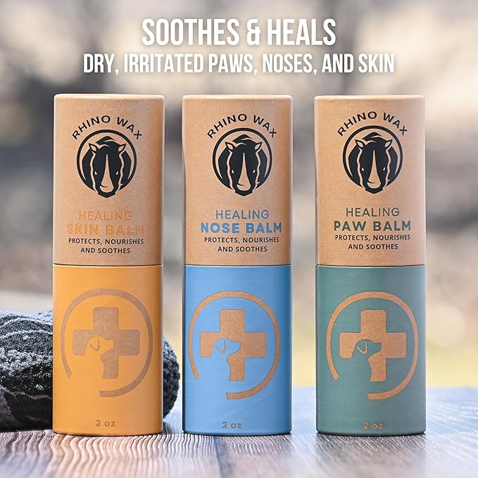Healing Dog Nose Balm 2oz - Natural Snout Soother for Dogs - For Dry, Cracked, Irritated Noses - Dog Nose Butter - Dog Nose Moisturizer - 100% Natural Ingredients - Lick-Safe - Made in USA