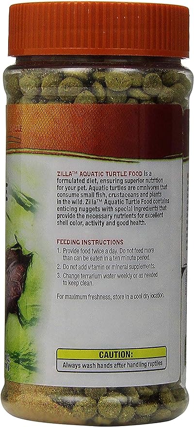 Zilla Aquatic Turtle Extruded Food Pellets 6 Ounces