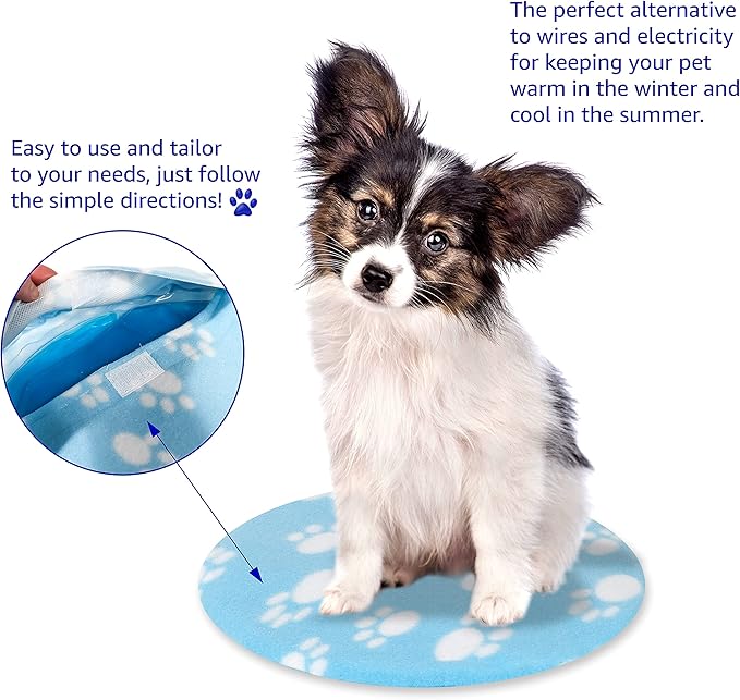 Pet Fit For Life Snuggle Soft Dog Cooling Pad & Pet Heating Pad - Comfortable Temperature Control in All Seasons - Ideal for Cats, Dogs & Pets for Year-round Comfort