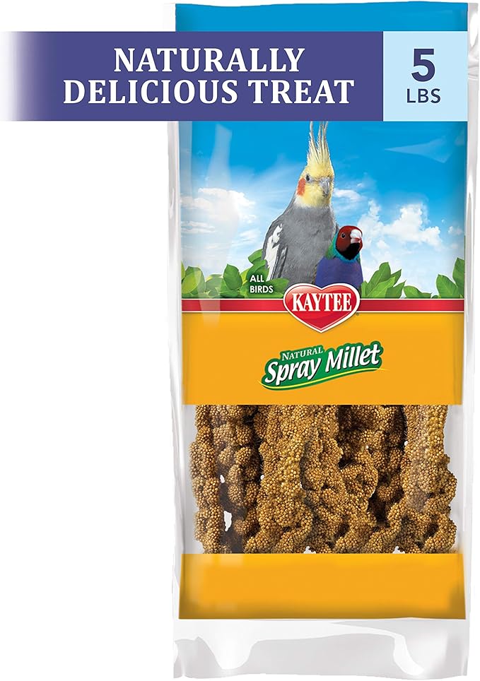 Kaytee Spray Millet Treat for Pet Birds, 5 Pound