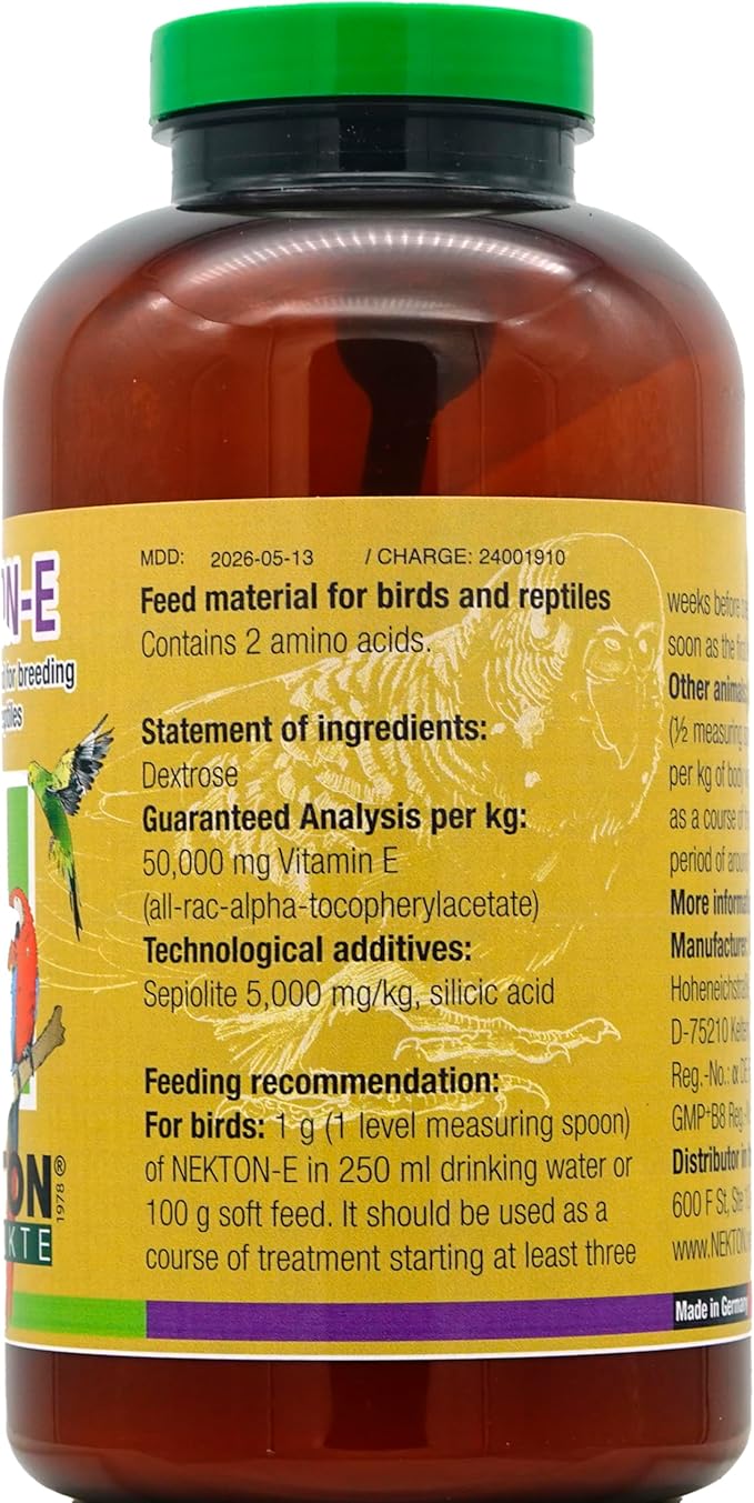 Nekton E Vitamin E Supplement for Birds, 600gm