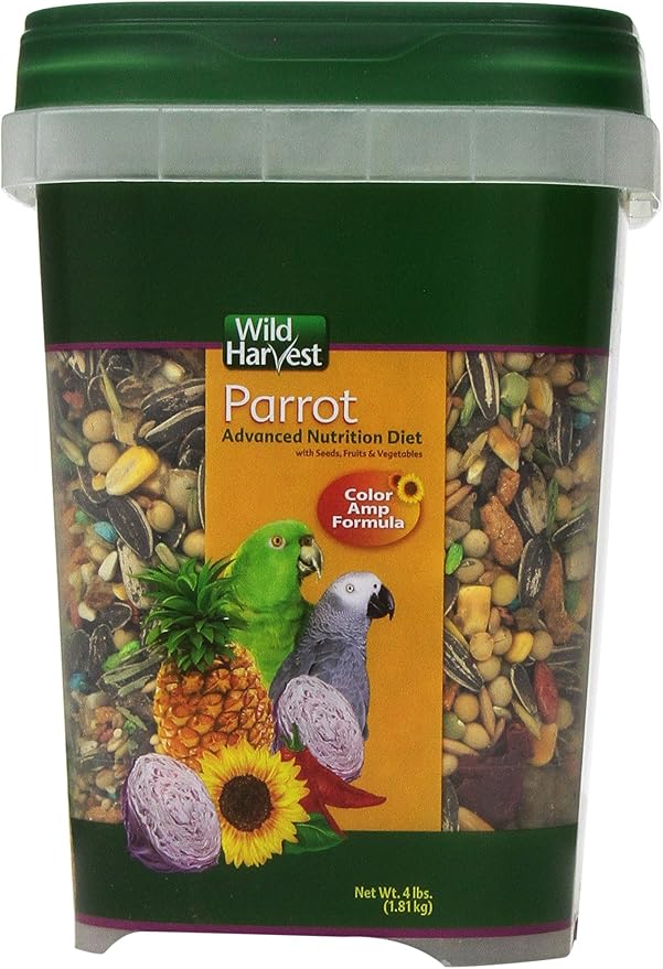 Wild Harvest WH-83542 Wild Harvest Advanced Nutrition Diet for Parrots, 4-Pound