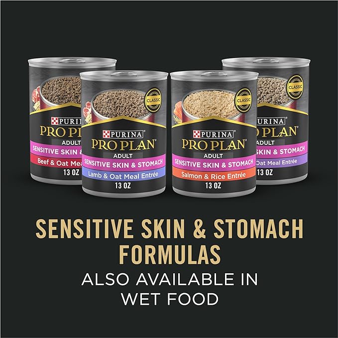 Purina Pro Plan Sensitive Skin and Stomach Dry Dog Food Senior Adult 7 Plus Salmon and Rice Formula - 24 lb. Bag