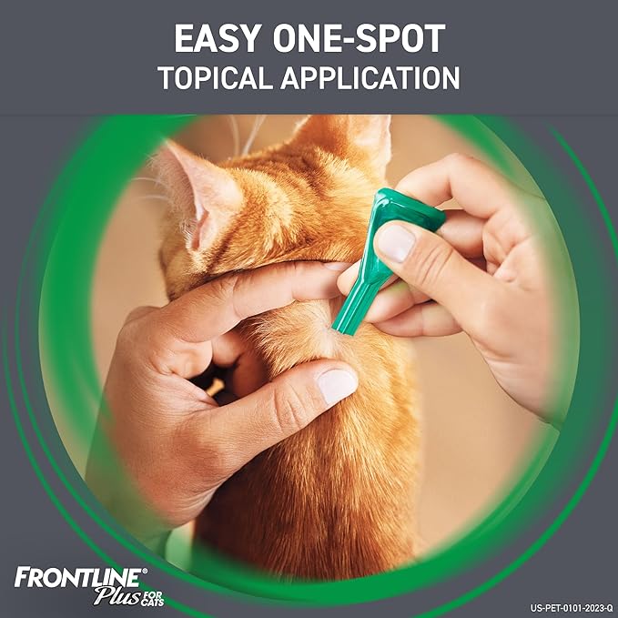 FRONTLINE Plus Flea and Tick Treatment for Cats over 1.5 lbs., 6 Treatments