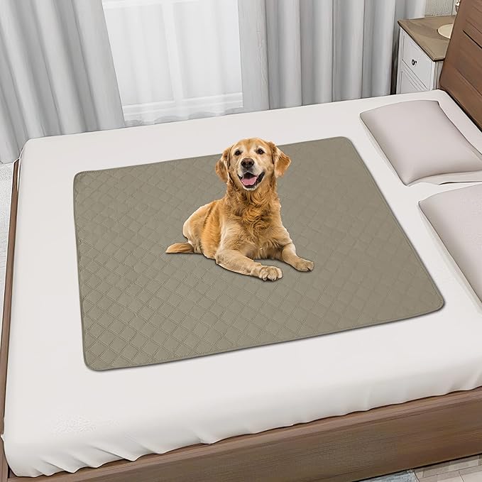 Easy-Going 100% Waterproof Dog Bed Cover, Non-Slip Pet Blanket for Furniture, Washable Couch Cover, Repleasement Sofa Cover (30X70 in, Beige)