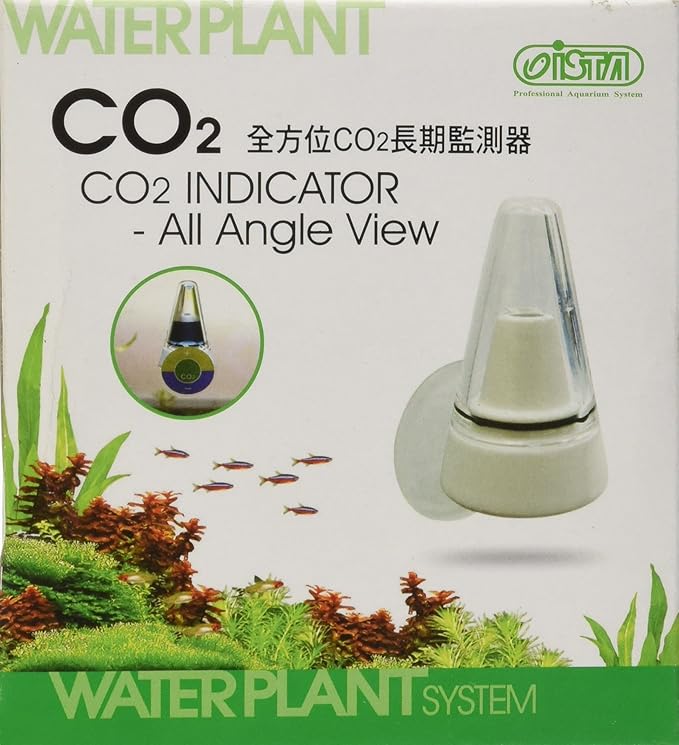 Aquarium Supplies CO2 Indicator All Angle View- Drop Checker Long Term Monitor Test Real time Kits