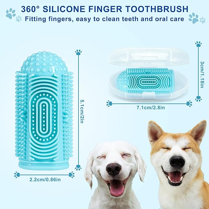 Dog Toothbrush Dog Tooth Brushing Kit 8 Pack Dog Finger Toothbrush for Dog Teeth Cleaning&Dog Dental Care,Cat Toothbrush Dog Tooth Brush Puppy Toothbrush Pet Toothbrush