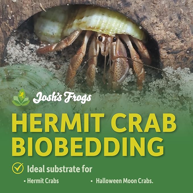 Josh's Frogs Hermit Crab BioBedding Bioactive Substrate (4 Quart (Sand Included))