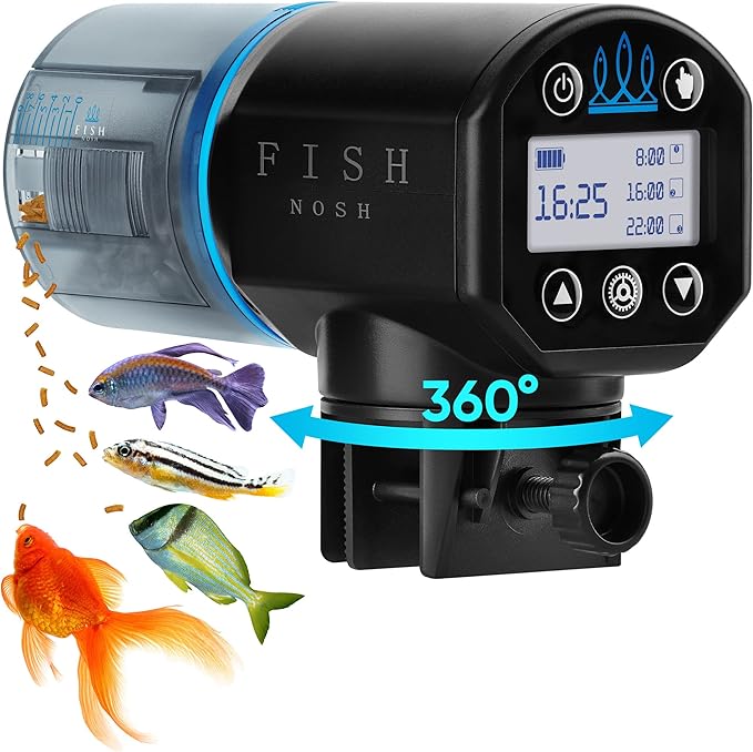 Automatic Fish Feeder for Aquarium - New Generation 2024, Auto Food Dispenser with Timer for Small Tank, Big Aquariums & Pond