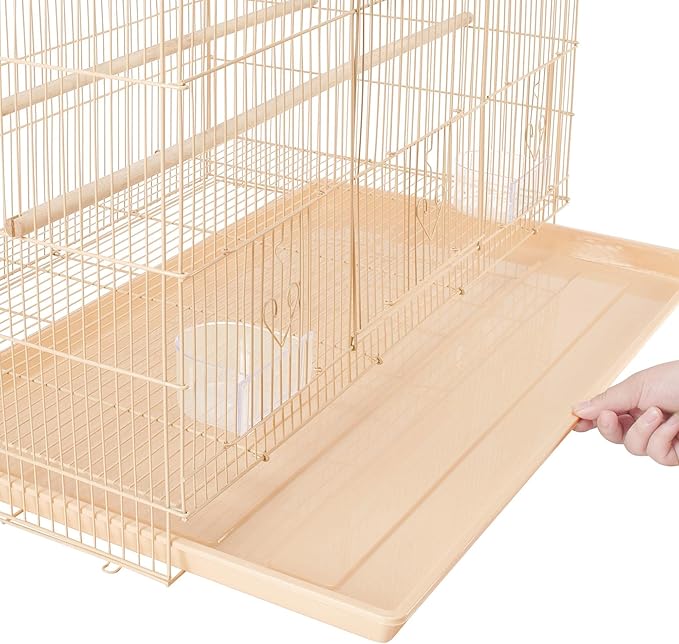 Yaheetech 30'' Length Flight Bird Cage Metal Extra Space Parrot Cage for Small Parrots Cockatiels Budgies Parakeets Conures