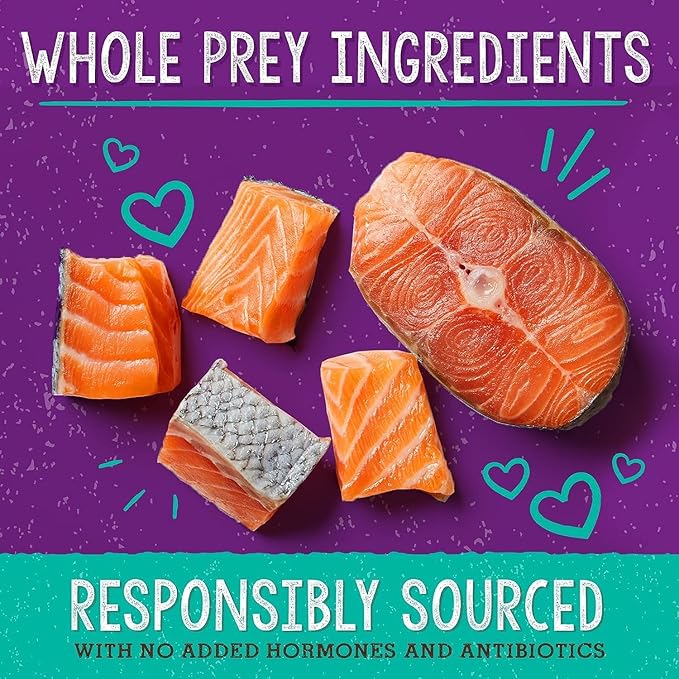 Stella & Chewy's Freeze-Dried Raw Cat Dinner Morsels – Grain Free, Protein Rich Cat & Kitten Food – Sealicious Salmon & Cod Recipe – 18 oz Bag