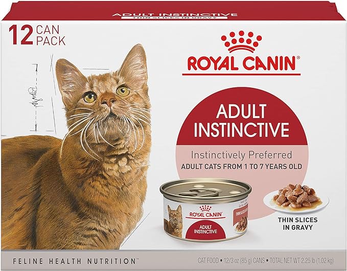 Royal Canin Adult Instinctive Thin Slices in Gravy Wet Cat Food, 3 oz can (12-count)