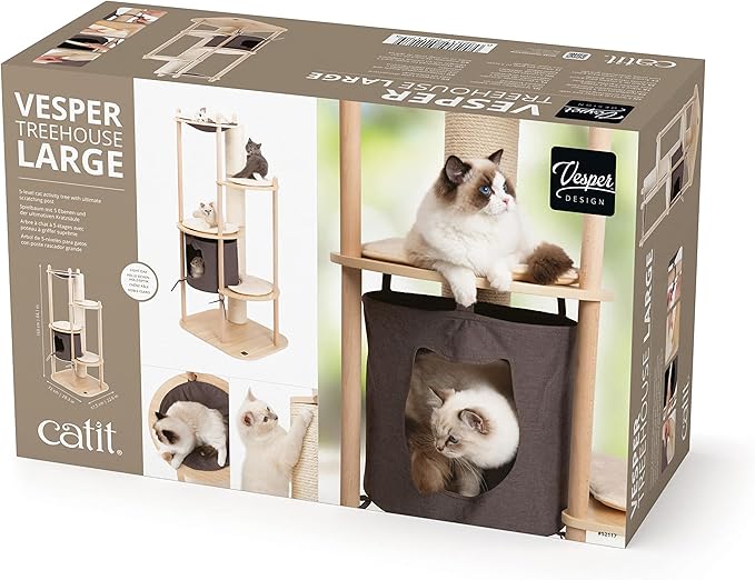 Catit Vesper Treehouse, Cat Tree Furniture, Large