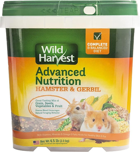Wild Harvest WH-83543 Wild Harvest Advanced Nutrition Diet for Hamsters or Gerbils, 4.5-Pound