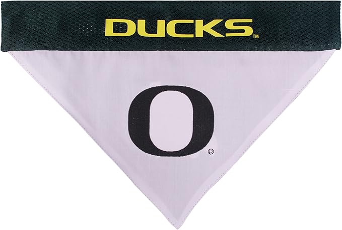 Pets First Collegiate Pet Accessories, Reversible Bandana, Oregon Ducks, Large/X-Large