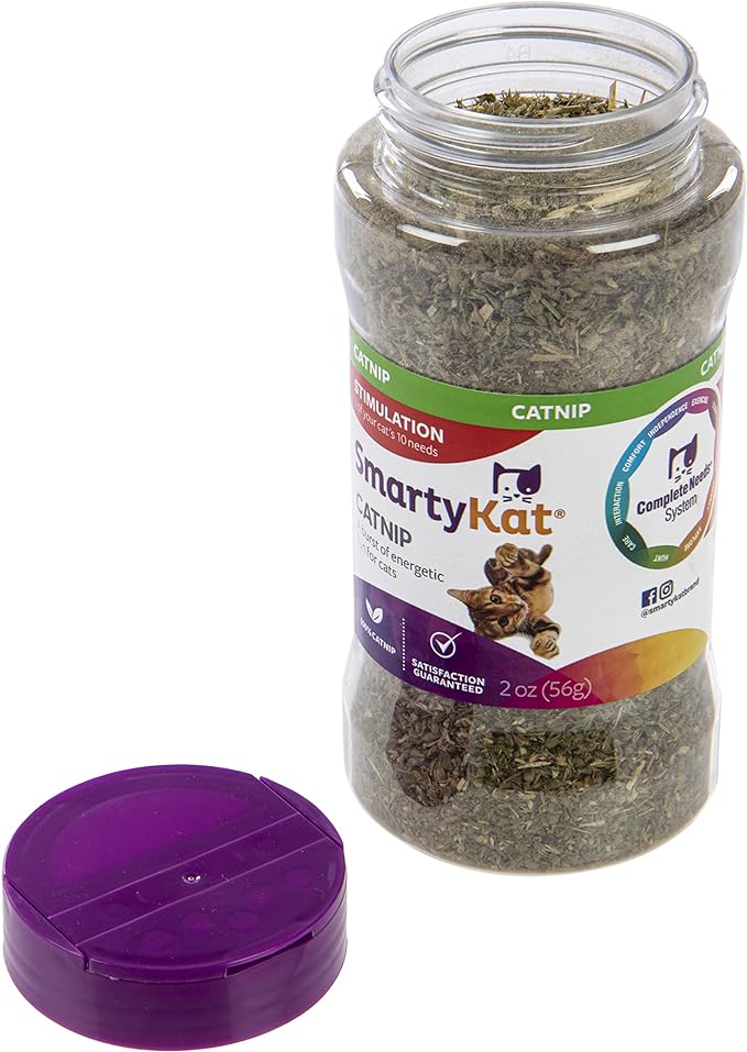 SmartyKat Catnip for Cats & Kittens, Shaker Canister - 2 Ounces