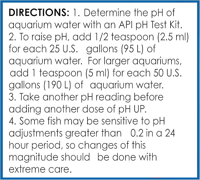 API pH UP Freshwater Aquarium Water pH Raising Solution 1.25-Ounce Bottle
