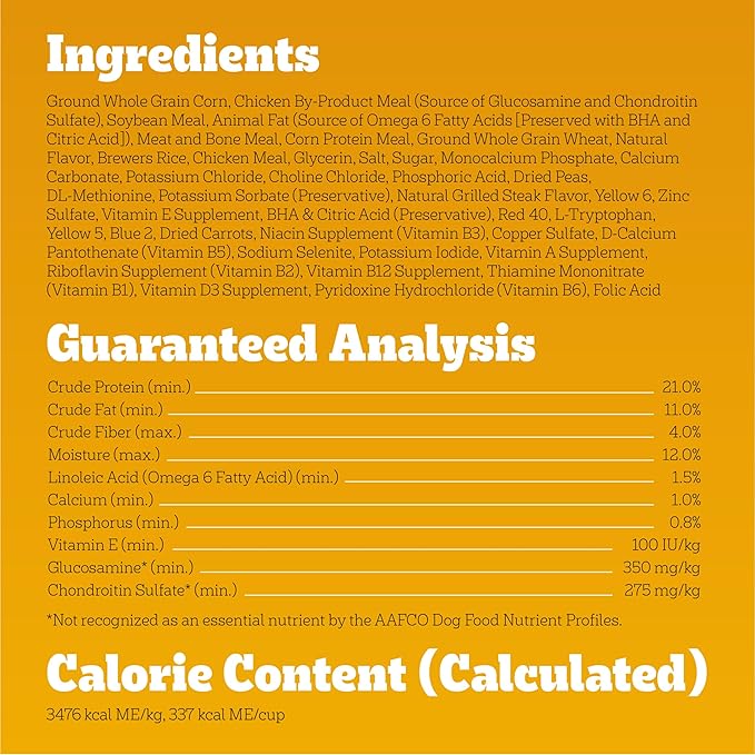 PEDIGREE with Tender Bites Small Dog Complete Nutrition Small Breed Adult Dry Dog Food, Chicken & Steak Flavor Dog Kibble, 3.5 lb. Bag