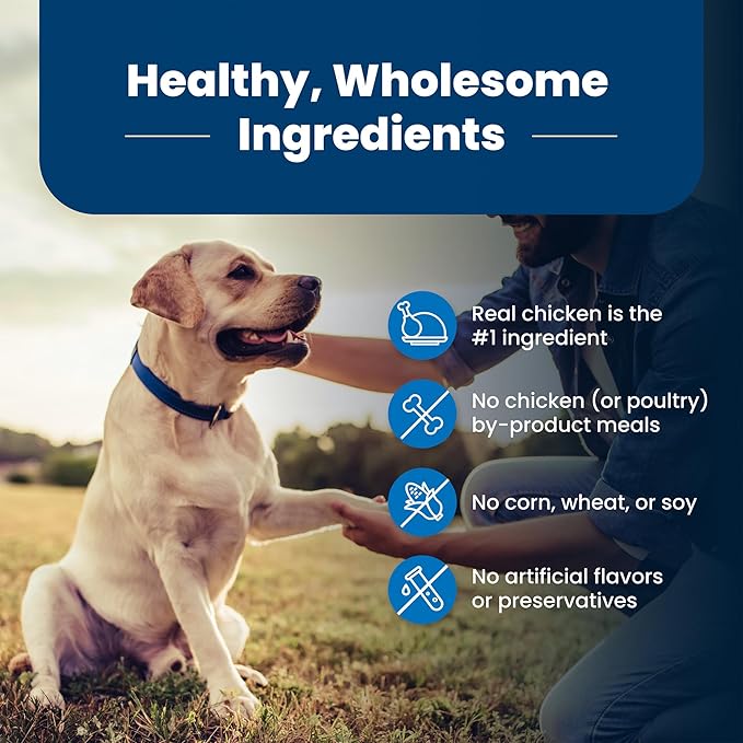 Blue Buffalo Life Protection Formula Senior Dry Dog Food, Supports Joint Health and Mobility, Made with Natural Ingredients, Chicken & Brown Rice Recipe, 5-lb. Bag