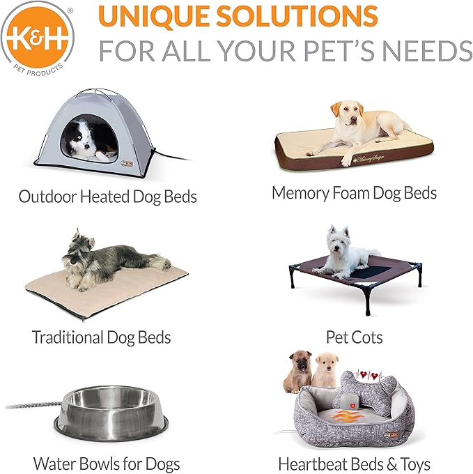 K&H Pet Products Cool Bed III Dog Cooling Mat, Cooling Dog Beds for Medium Dogs, Dog Cooling Mat for Dog Carrier, Outdoor Dog Bed Cooling Pad for Dog, Pet Cooling Mat - Blue Medium 22 X 32 Inches