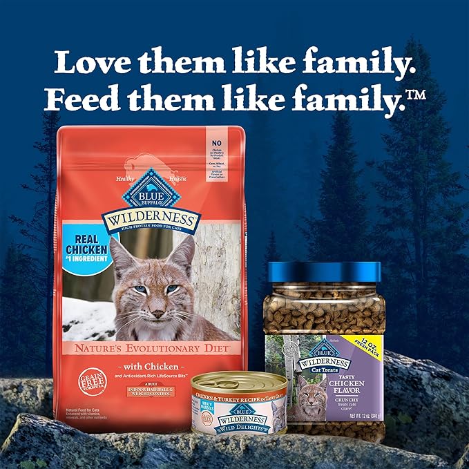 Blue Buffalo Wilderness Adult Indoor Dry Cat Food, Indoor Hairball Control and Weight Control Formula, High-Protein and Grain-Free Diet, Made with Natural Ingredients, Chicken, 11-lb. Bag