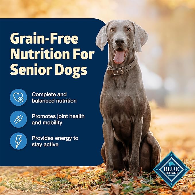 Blue Buffalo Freedom Grain-Free Senior Wet Dog Food, Free of Glutens & Artificial Preservatives, Made With Natural Ingredients, Chicken Recipe, 12.5-oz. Cans (12 Count)