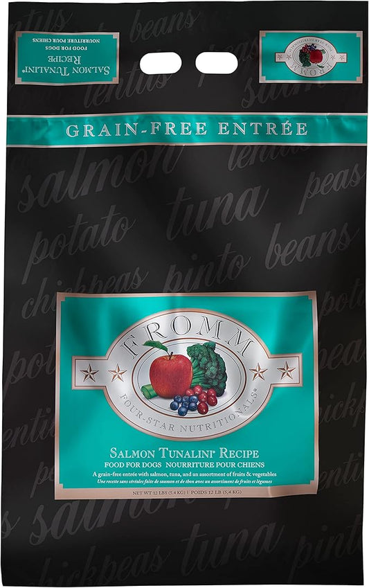 Fromm Four-Star Nutritionals Salmon Tunalini Dog Food - Premium Dry Dog Food - Salmon Recipe - 12 lb