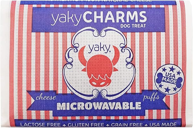 Himalayan Dog Chew YakyCharms Cheese Popcorn Dog Treats | Dog Training, Treats for Dogs, 100% Yak Cheese | Microwavable, Gluten, Grain, Lactose Free, USA Made | 12 Pack, White