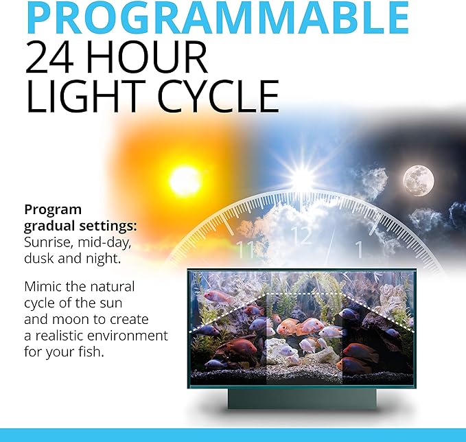 Fluval Aquasky 2.0 LED Aquarium Lighting, 27 Watts, 36-46 Inches