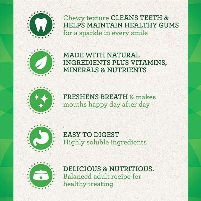 Greenies Petite Natural Dental Care Dog Treats, 36 oz. Variety Pack, 60 Total Treats