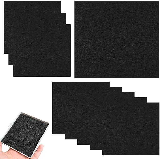 9 Pcs Cat Litter Tray Activated Carbon Filter, Highly Absorbent Replacement Filters, Cat Litter Odor Filters for Fully Enclosed Cat Litter Box with Lifting Lid