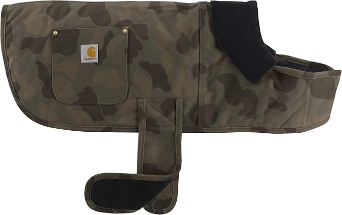 Carhartt Firm Duck Insulated Dog Chore Coat, Duck Camo Tarmac, X-Large