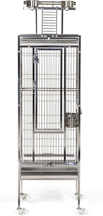 Prevue Pet Products Small Stainless Steel Playtop Bird Cage